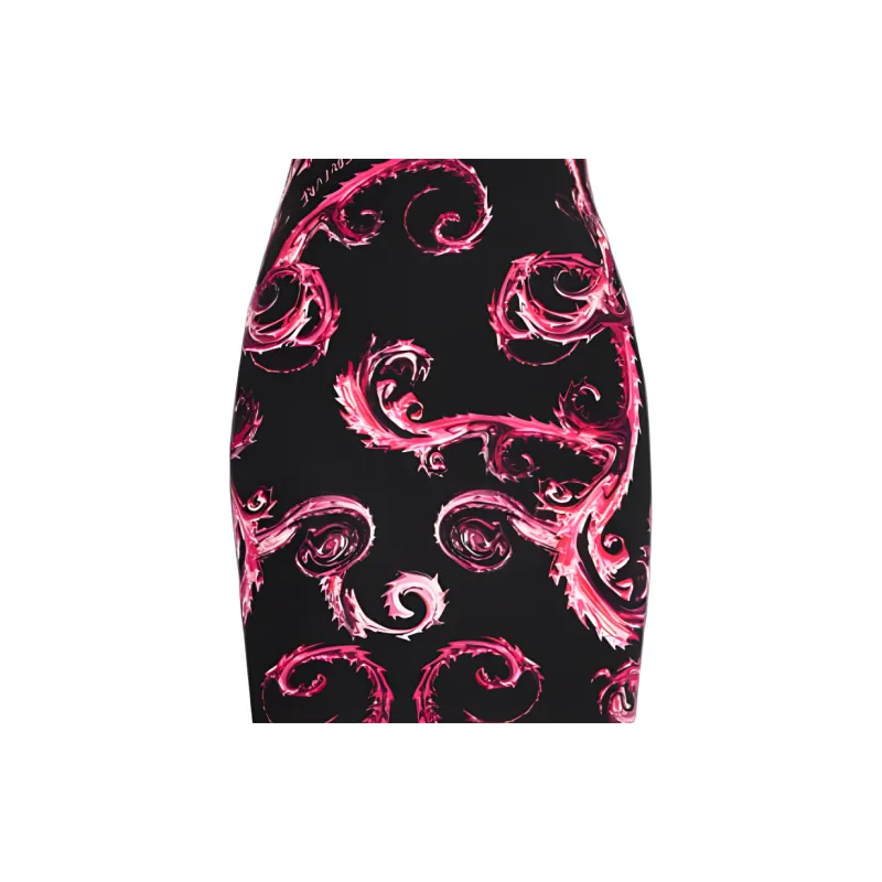 VERSACE JEANS Chromo Couture print Mini Dress-5