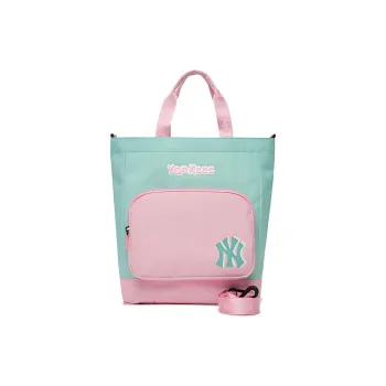 MLB New York Yankees Polyester Messenger Bag Shoulder Bag Handbag Crossbody Bag Regular Women's Pink Green