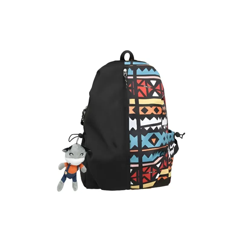 DJ.SPIRIT Nylon Backpack Regular Unisex Multicolor-12