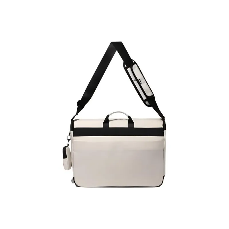 FILA Nylon Messenger Bag, Crossbody Bag, Shoulder Bag Regular Unisex Cream-2