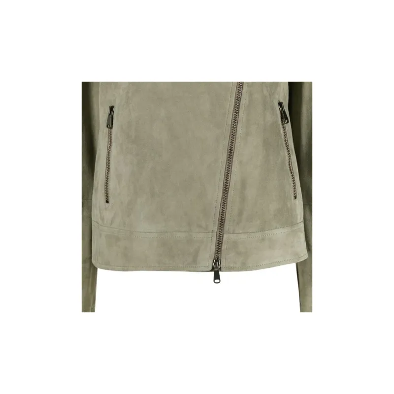 Brunello Cucinelli Biker Zipped Jacket-5