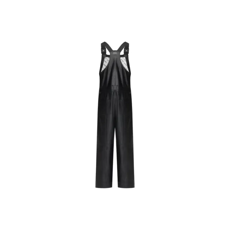 TEAM WANG Choices Faux Leather Jumpsuit-1
