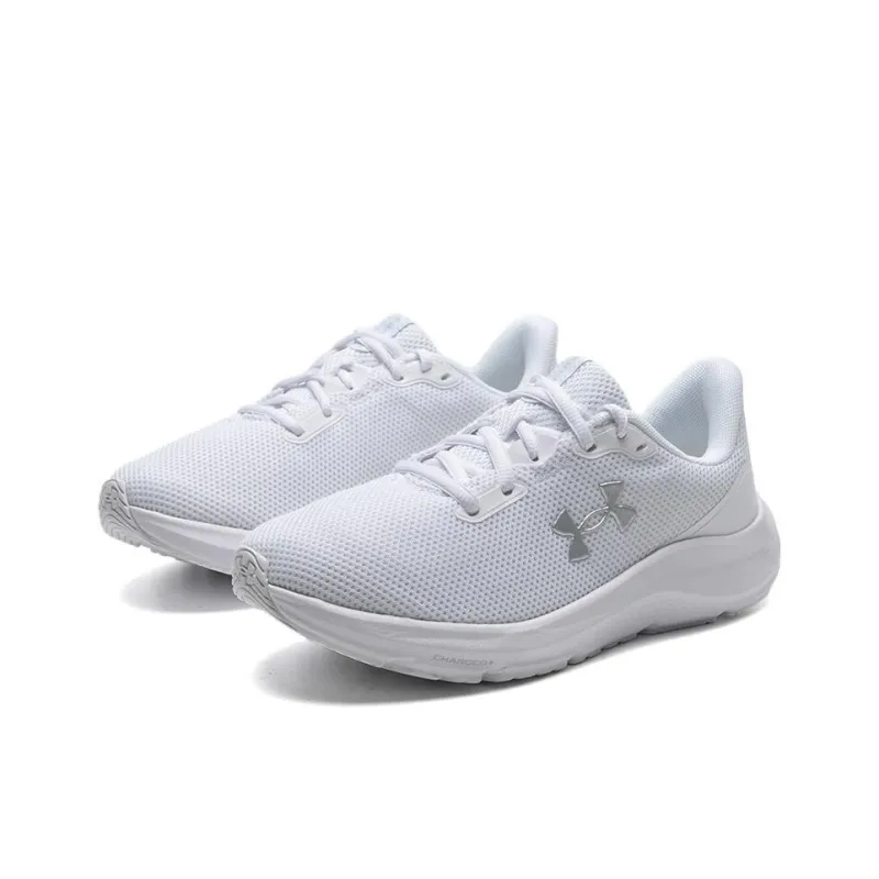 Under Armour Anti-Slip Wear-Resistant Low-Top Running Shoes Women's White-1