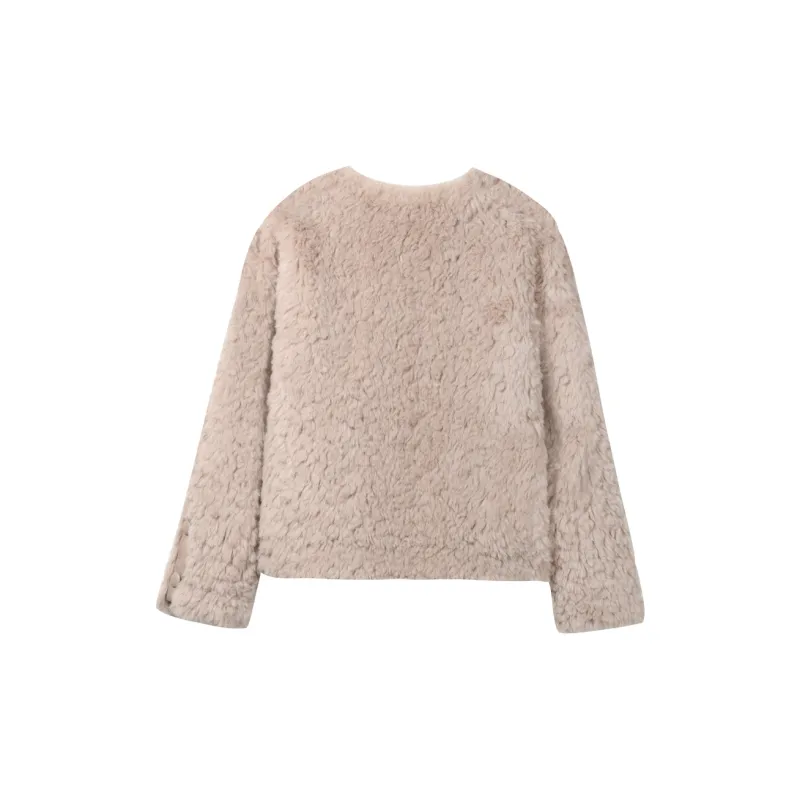 MISHOW Velvet feel Coat Women's Pink Purple-1