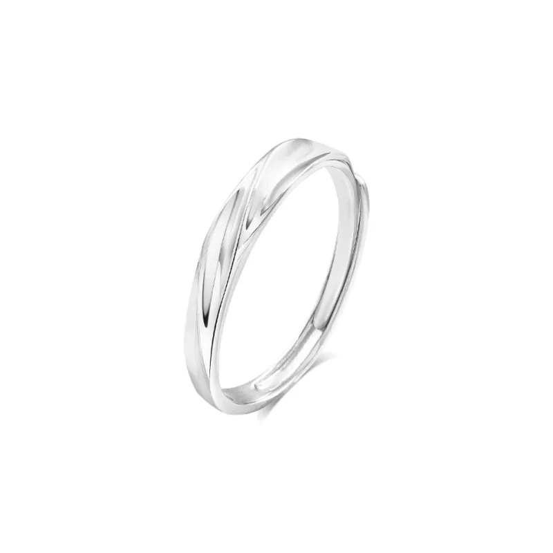 BLANK IN BLANK Sterling Silver Rings Unisex-5