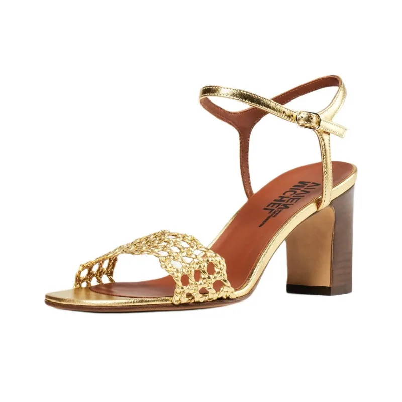 MICHEL VIVIEN Strap Sandals 6.5cm Women's Gold-2