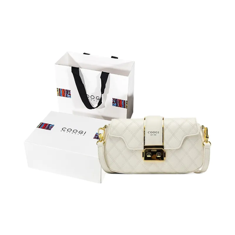 COOGI PU Shoulder Bag Crossbody Bag Regular Women's Black/White-7
