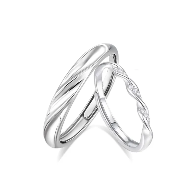 LUCA Sterling Silver Rings Unisex Silver Box-0