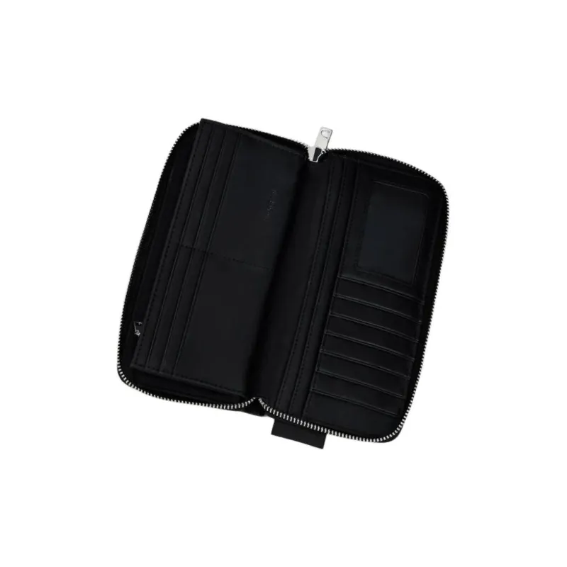 Desigual Polyurethane Wallet Small Size Women's Black-3