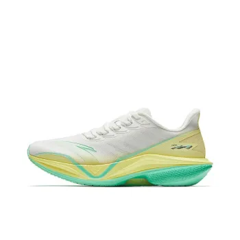 Anta Horsepower 5.0 Wear Resistant Cushioning Rebound Low Top Training Running Shoes Women's White Green Yellow