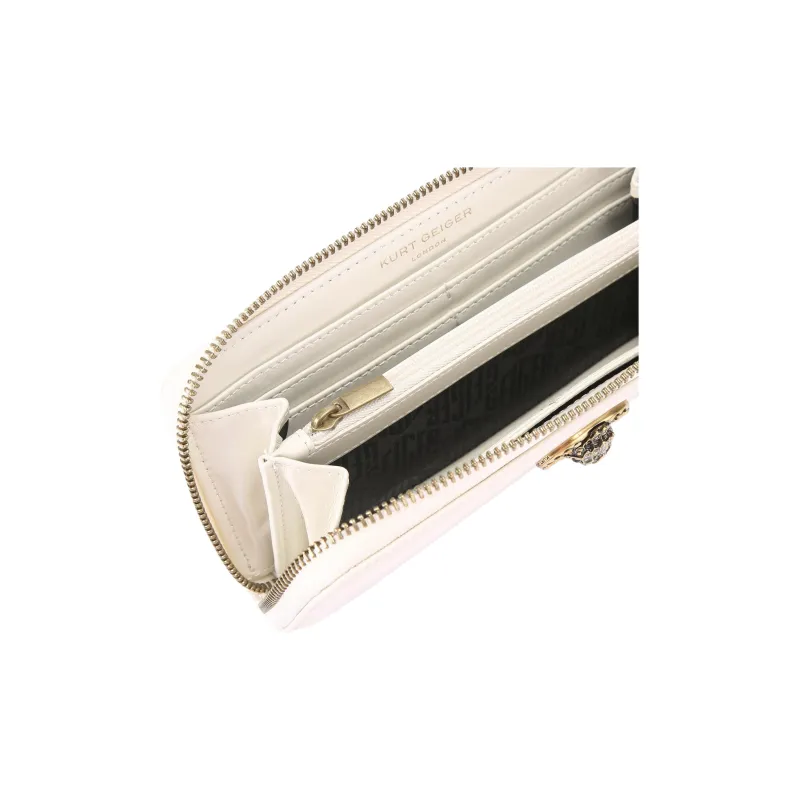 Kurt Geiger London Chelsea Leather Wallet Men's White-3
