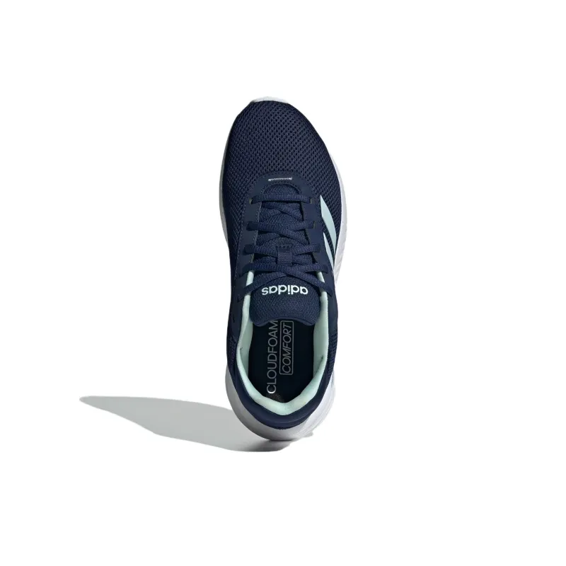 Adidas Cloudfoam Comfy Dark Blue Halo Mint Cloud White Women's-3