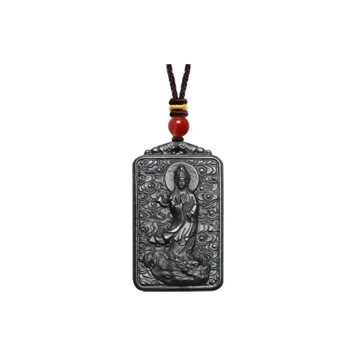 MARY WINDSOR Dragon Head Guanyin High End Luxury Brand Sub Hetian Jade Guanyin Pendant Green Jade Unisex