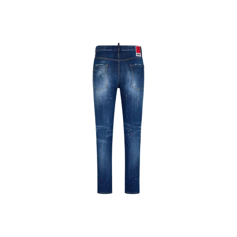 DSQUARED 2 DSQ2 Ripped Distressed Straight Leg Jeans-1