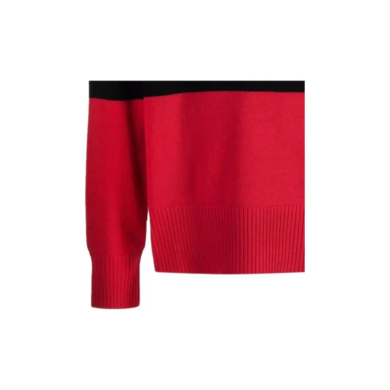 Givenchy Cashmere Sweaters Men Black Red-4