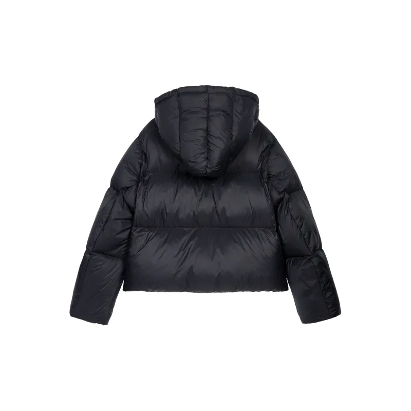 PAZZO Petite Fashion Elegance Loose Fit Versatile Cropped Hooded Down Jacket Women's-4
