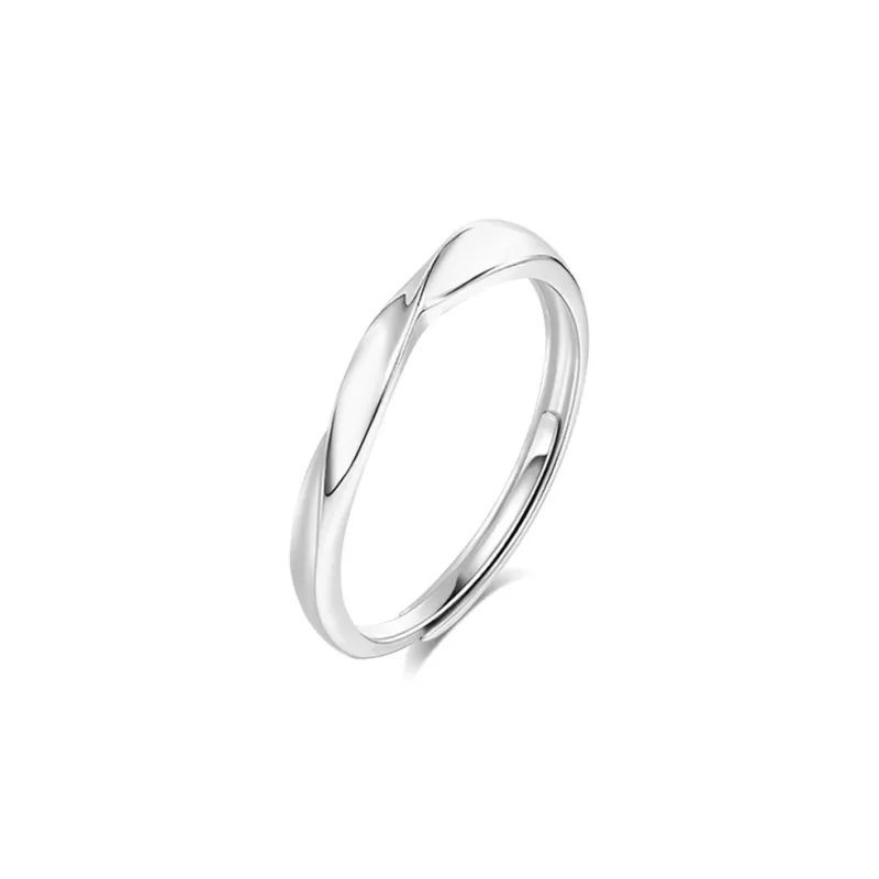 BLANK IN BLANK Sterling Silver Rings Unisex-5