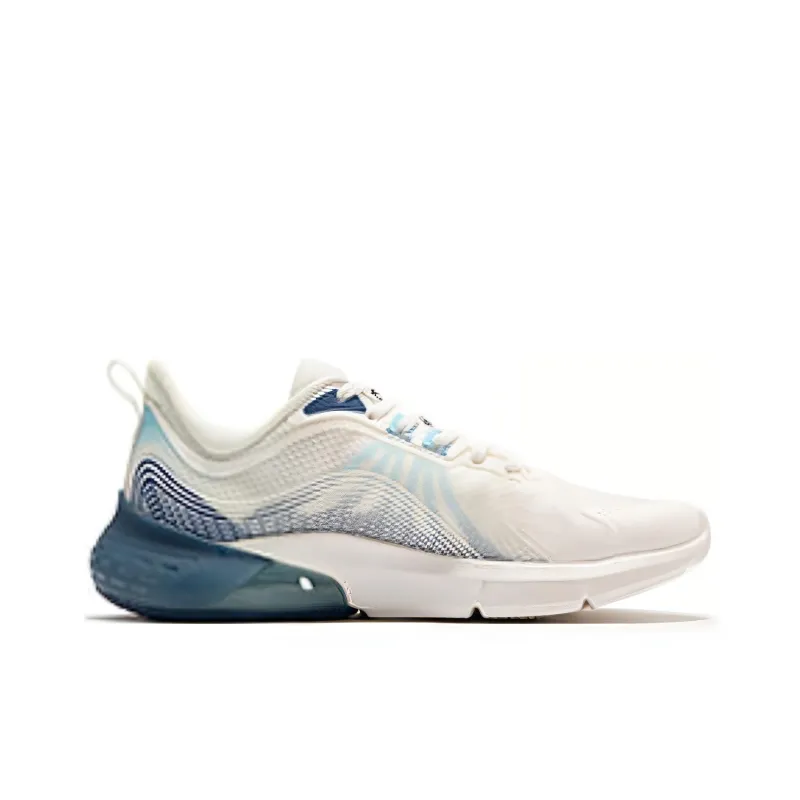361° Anti Slip And Wear Resistant Lightweight Low Top Running Shoes Men's White Blue-1
