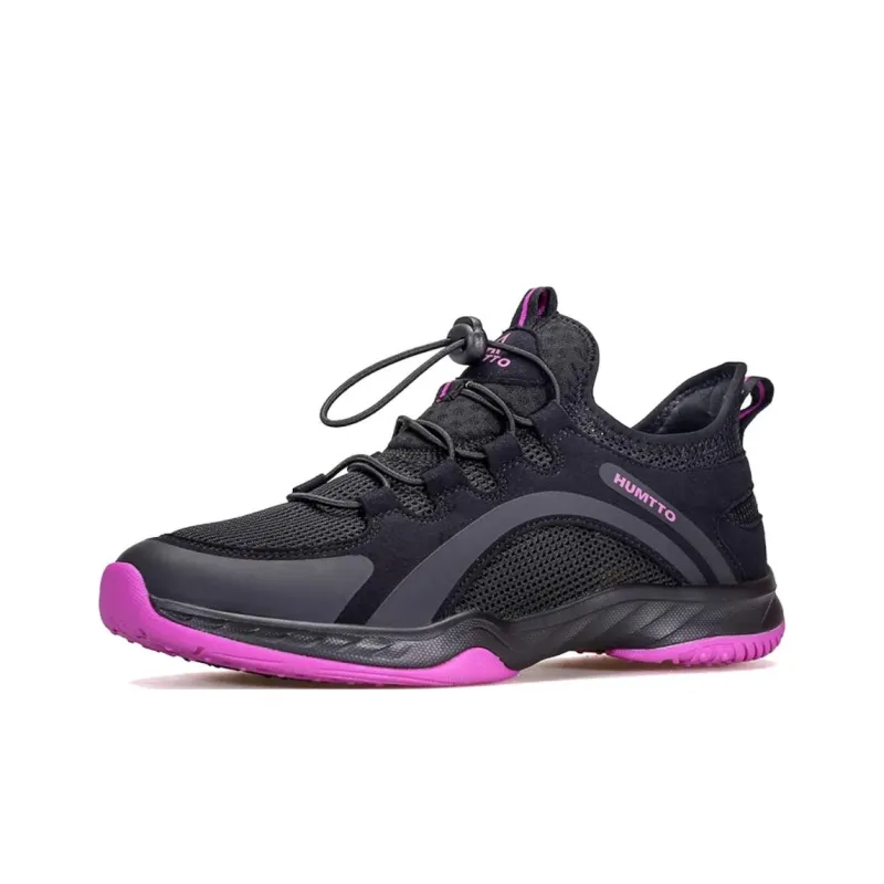 HUMTTO Shock Absorbers With Slip Resistant Features Low Top Running Shoes Women's Black-1