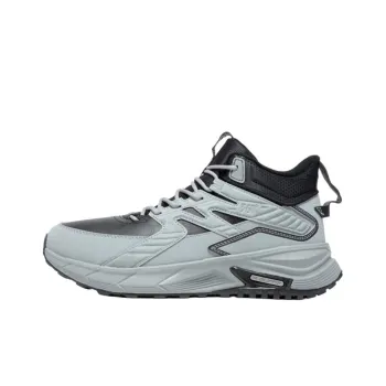 361° Slip Resistant Warm High Top Casual Shoes Men's Black Gray Color
