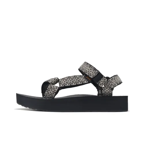 Teva Midform Universal Beach Sandals Women's Black White