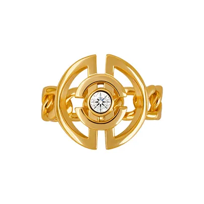 Bi disc S925 Silver Rings Unisex-0