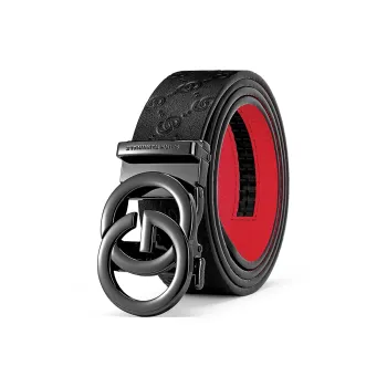 FAIRWHALE Top Grain Cow Leather Belts Men's Width 3.5CM