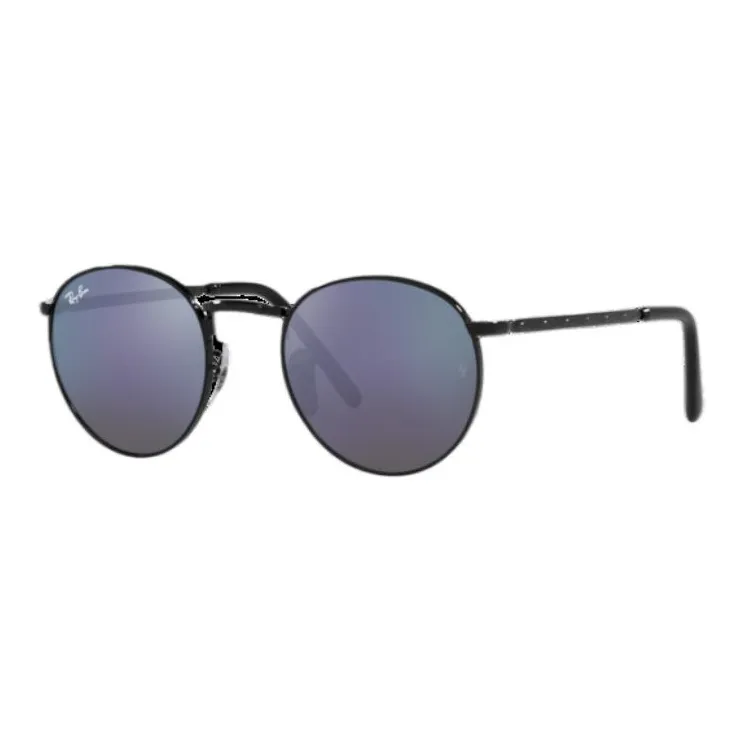 RayBan Metal Round Sunglasses Men's Black-0