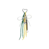 Green & Yellow-Pearl Bowknot-Pendant