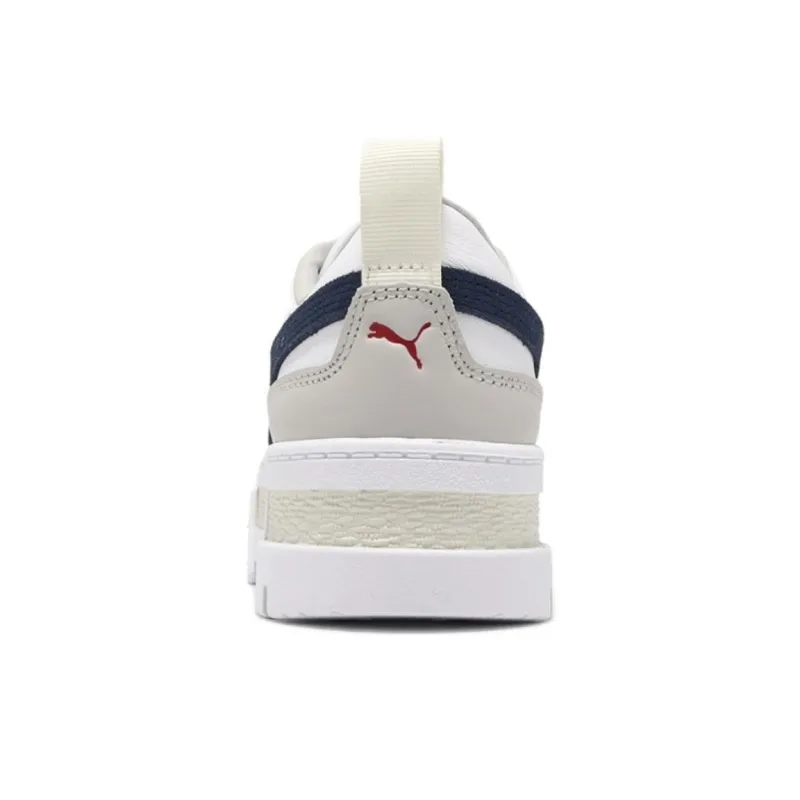 PUMA Mayze Wear resistant And Lightweight Low Top Skateboard Shoes Women's White-2