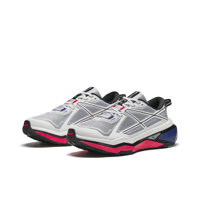 Anta Hunter Fury 2 Anti-Slip Wear-Resistant Breathable Lightweight Low-Top Casual Running Shoes Men's White Gray-2
