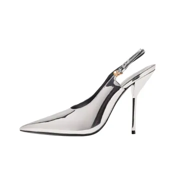 LARROUDÉ x ALTUZARRA Slim Heel High Heels 10cm Women's Silver