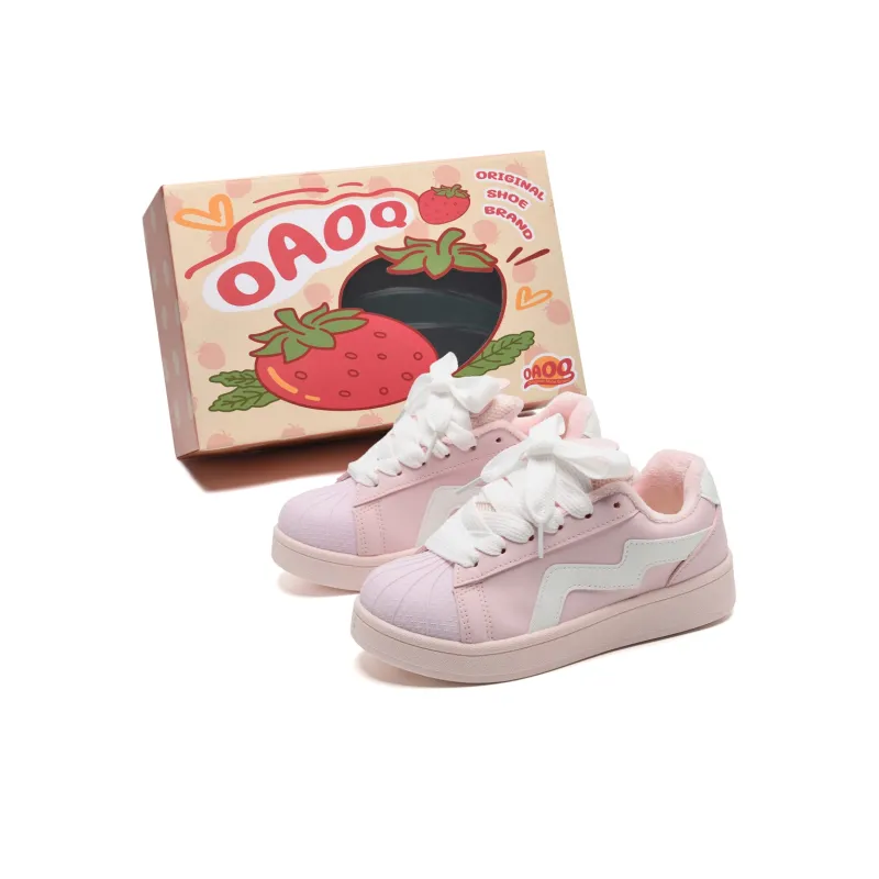 OAOQ Wear resistant And Lightweight Low Top Skateboard Shoes Women's-25