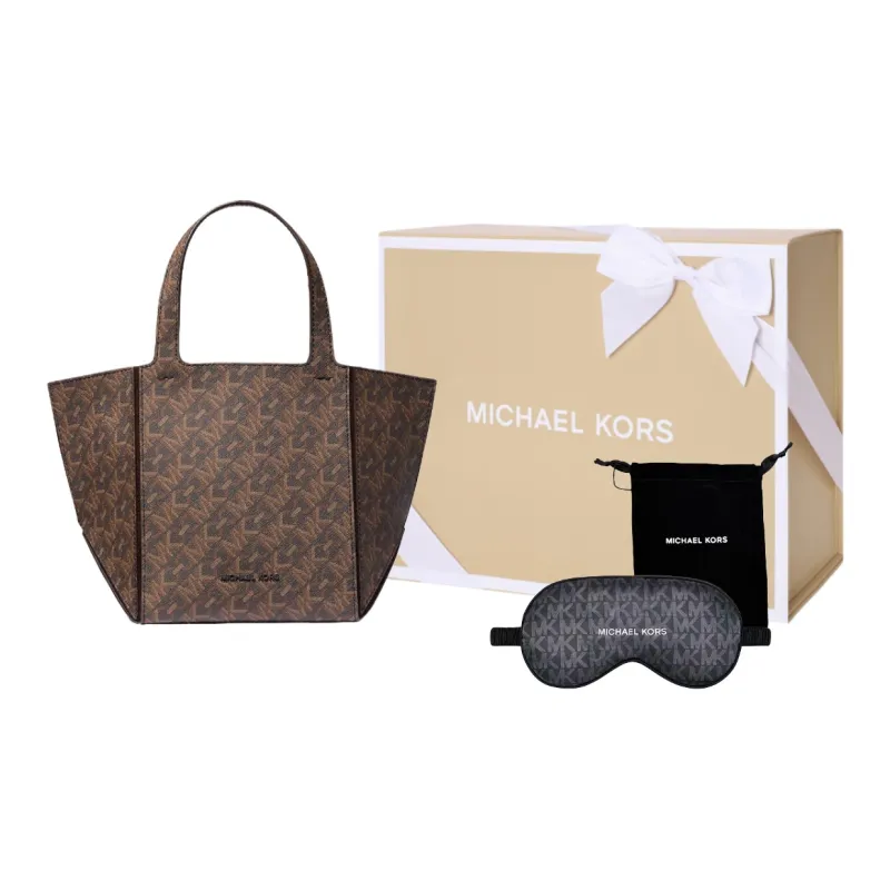 MICHAEL KORS Coated Canvas Tote Bag Shopping Bag Handbag Small Size Women's Brown-5