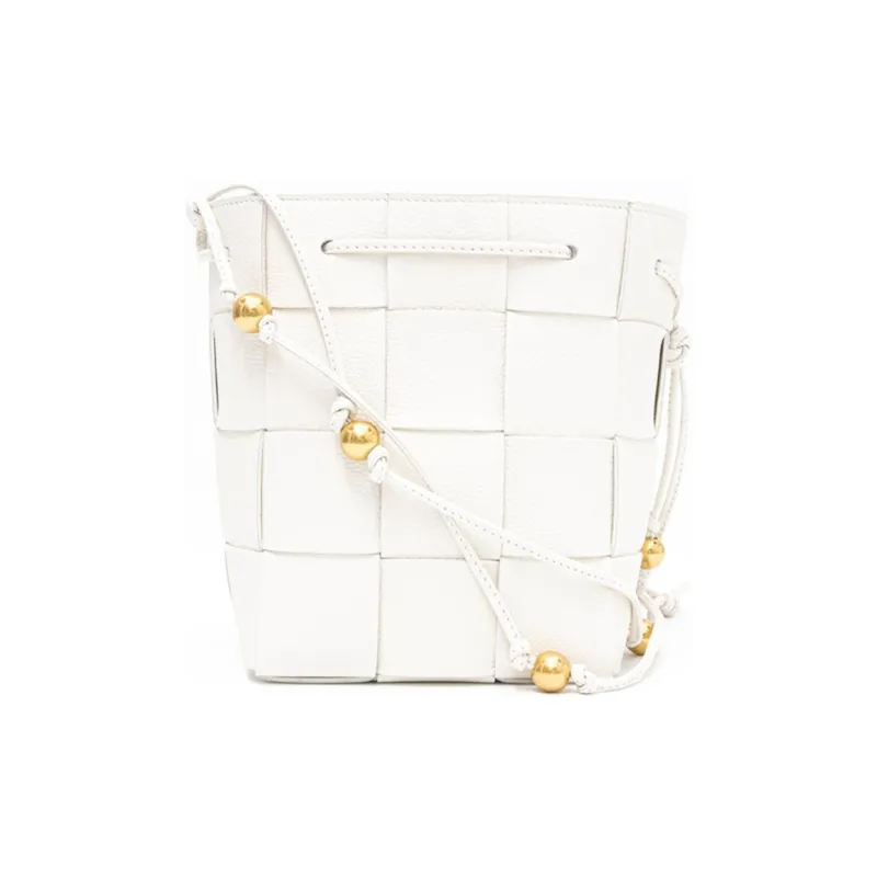 Bottega Veneta Calfskin Bucket Bags Shoulder Bags Women's White-0
