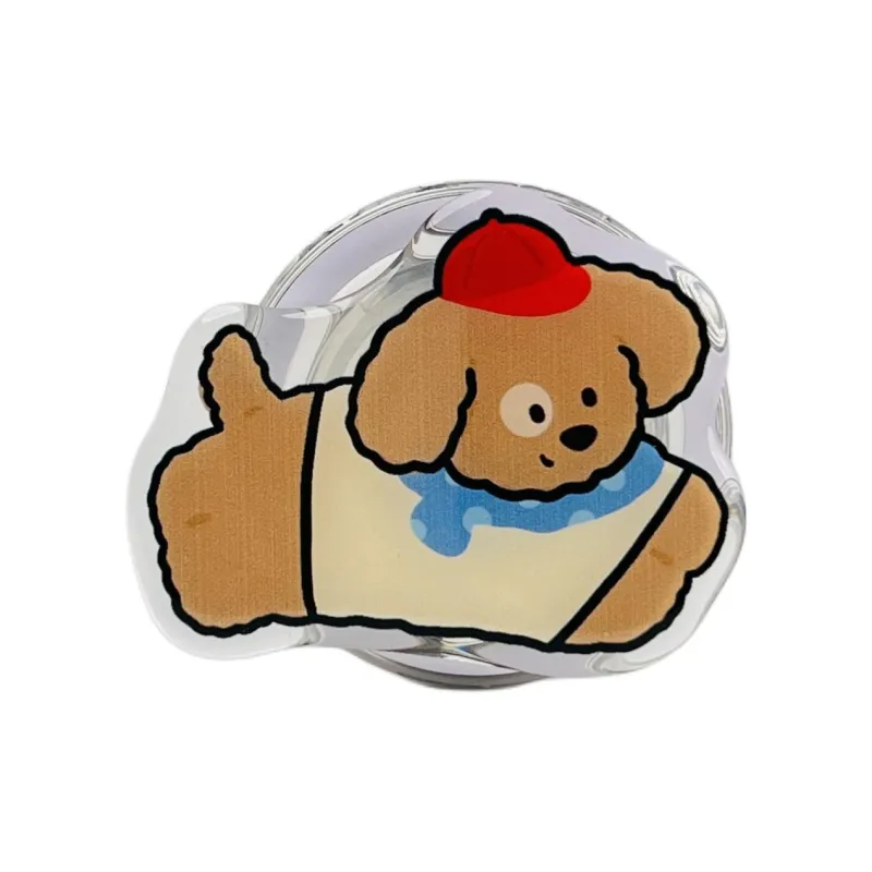 Wei Xin Acrylic Material Denim Dog Magnetic Stand Phone Cases Compatible With IPhone 16/15 Pro Max/Apple 13/14 Pro/Max-4