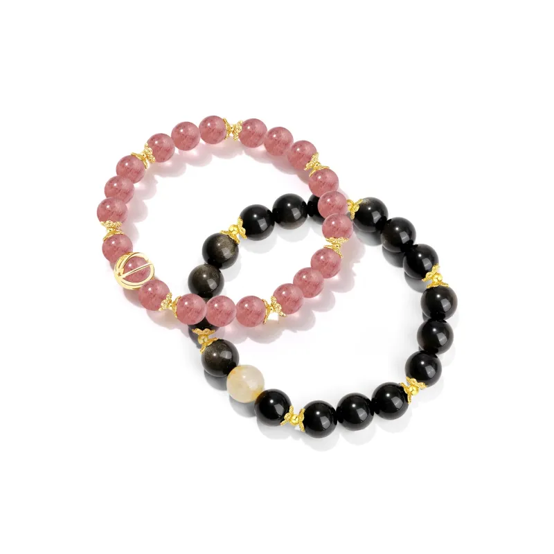 IWE Quartz Jade Obsidian Bracelets Unisex-10