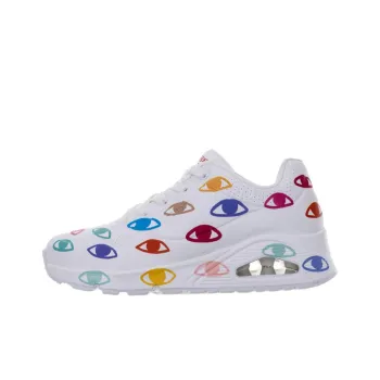 Ricardo Cavolo x Skechers Uno Cushioning, Abrasion Resistant, Slip Resistant Low Top Casual Shoes Women's White