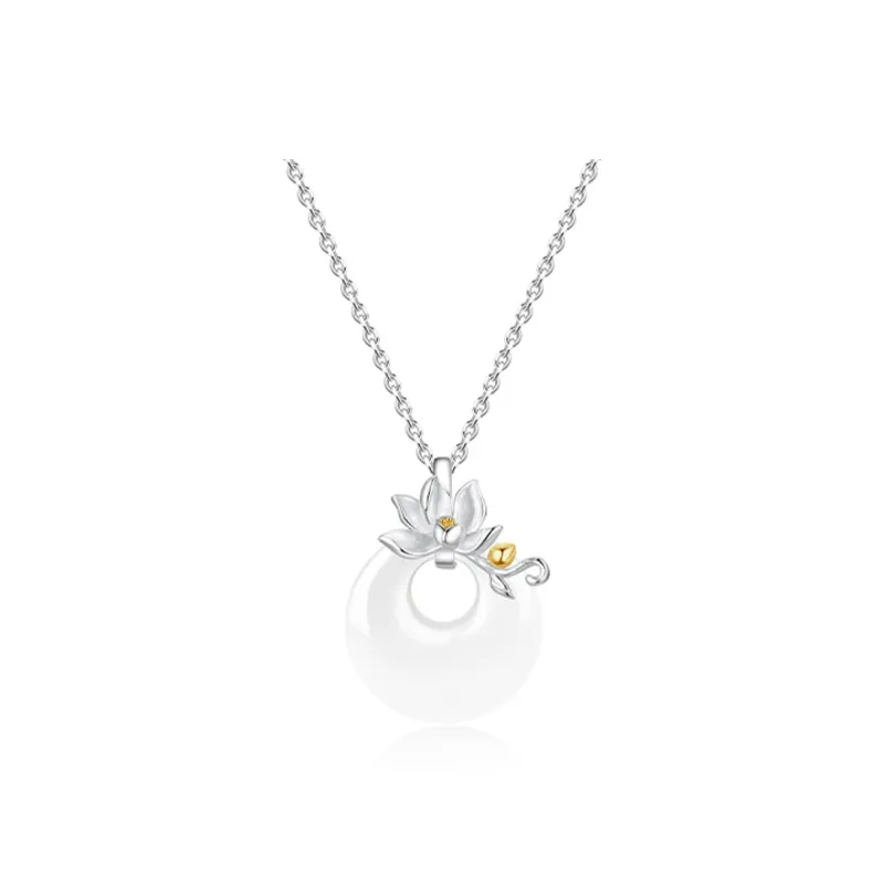 Central Fashion Chalcedony Necklaces Women's-3