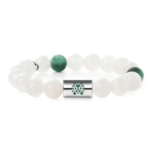 Rastaclat Chalcedony Small Lion Chinese Style Beaded Bracelet Unisex