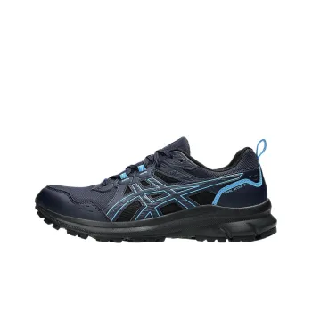 Asics Trail Scout 3 Slip Resistant Cushioning Low Top Running Shoes Men's Black Blue