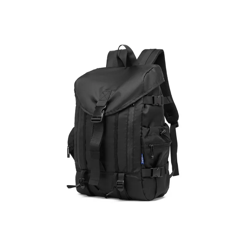 FAIRWHALE Fabric Mountaineering Bag, Laptop Backpack Regular Men's Black-2