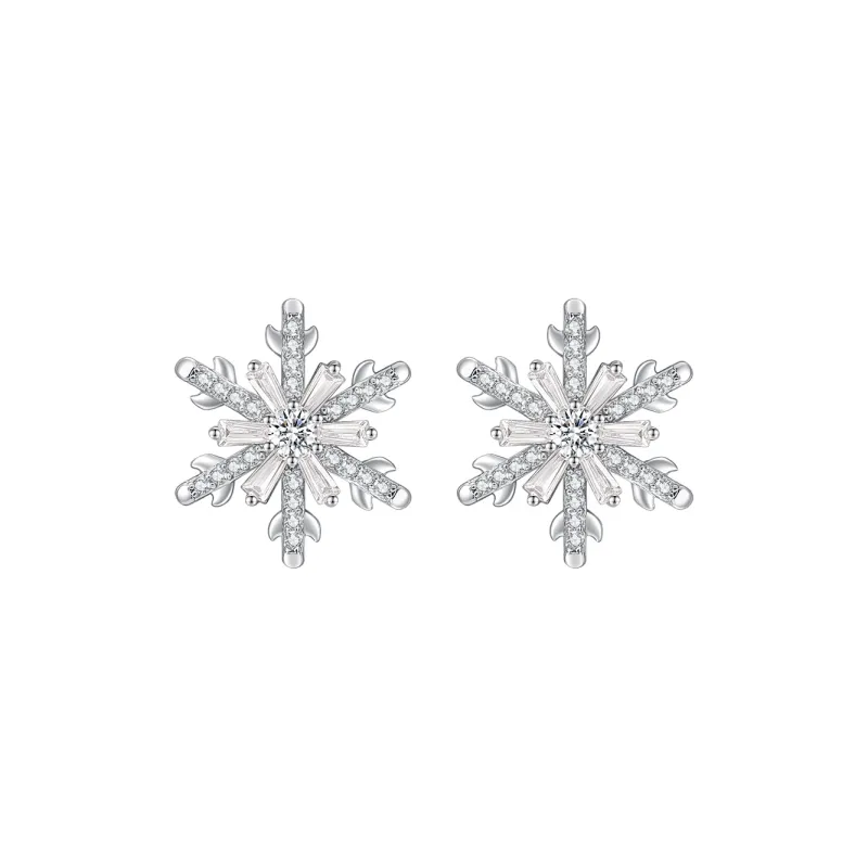 JAY 925 Silver Needles Stud Earrings Women's-0