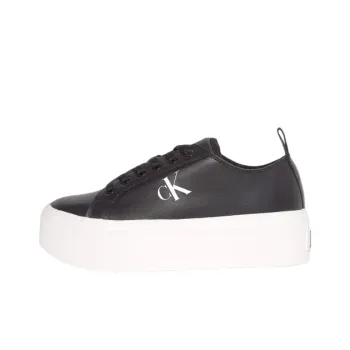 CKJ CALVIN KLEIN JEANS Low Top Skateboard Shoes Women's Black