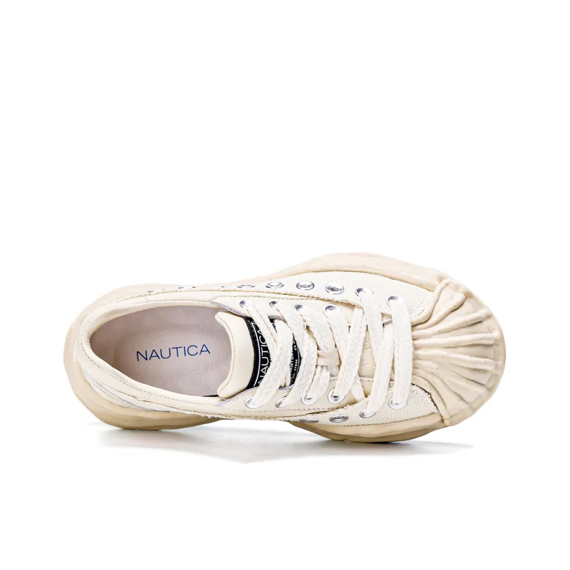 NAUTICA Skateboard Shoes Unisex Low Top Beige-3