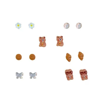 May10th S925 Silver Stud Stud Earrings Women's