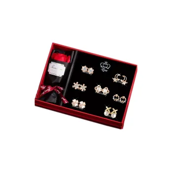 DJIN 925 Silver Needles Stud Earrings Women's
