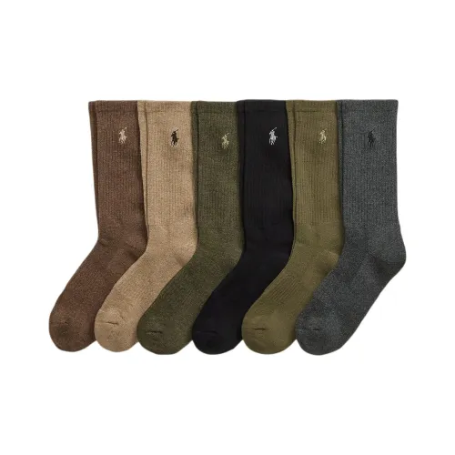 Polo Ralph Lauren Mid-Calf Socks Men's 6 Pack
