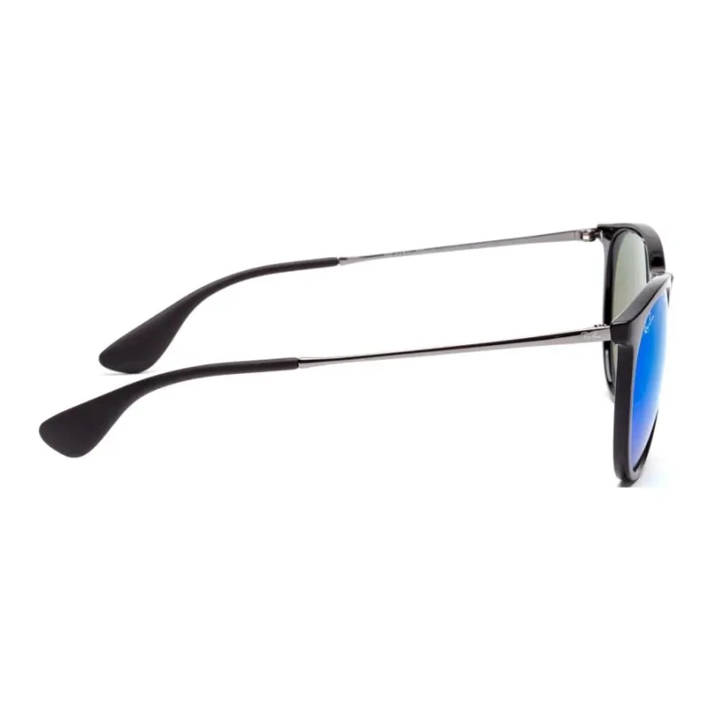 RayBan Metal Plastic Round Sunglasses Women's Black-3