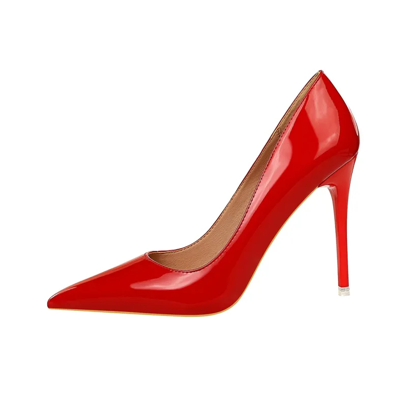 QITUMAUL Slim Heel High Heels 10.5cm Women's-3
